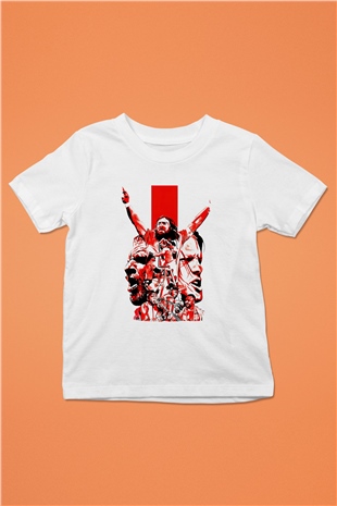 WrestleMania Beyaz Unisex  Çocuk Tişört