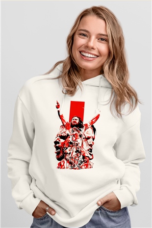 WrestleMania Beyaz Unisex Hoodie