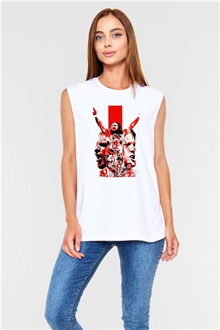 WrestleMania Beyaz Unisex  Kolsuz Tişört