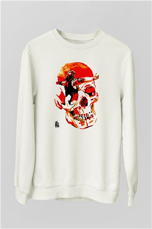 WrestleMania Beyaz Unisex  Sweatshirt