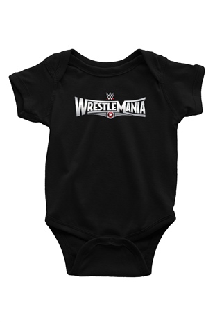WrestleMania Siyah Bebek Body - Zıbın