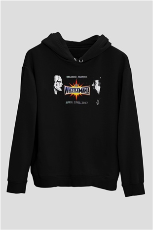 WrestleMania Siyah Unisex Hoodie