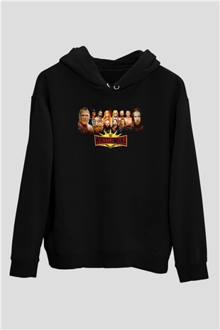 WrestleMania Siyah Unisex Hoodie
