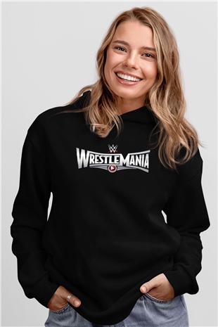 WrestleMania Siyah Unisex Hoodie
