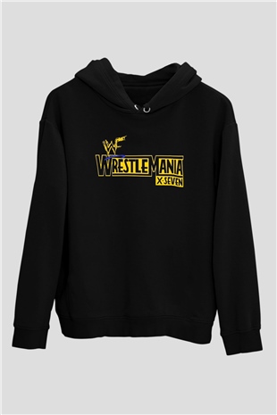 WrestleMania Siyah Unisex Hoodie