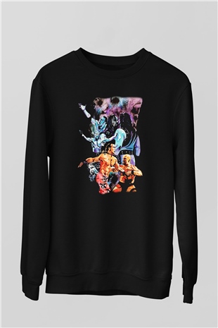 WrestleMania Siyah Unisex Sweatshirt