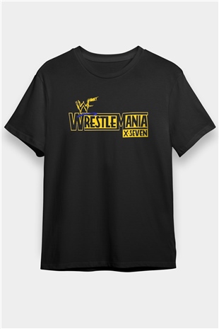 WrestleMania Siyah Unisex Tişört