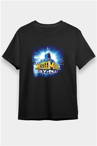 WrestleMania Siyah Unisex Tişört