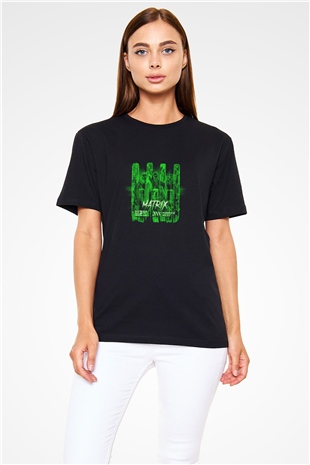 W&W Baskılı Unisex Siyah Tişört