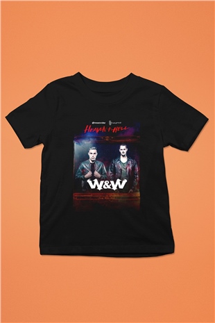 W&W Siyah Unisex Çocuk Tişört