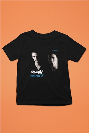 W&W Siyah Unisex Çocuk Tişört