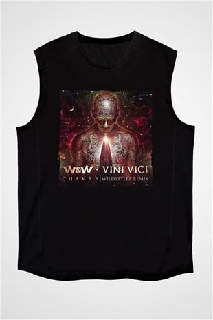 W&W Siyah Unisex Kolsuz Tişört