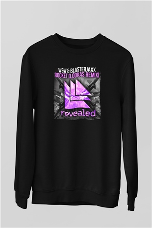 W&W Siyah Unisex Sweatshirt