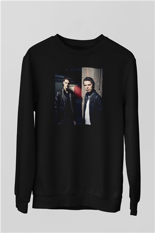 W&W Siyah Unisex Sweatshirt