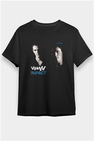 W&W Siyah Unisex Tişört T-Shirt - TişörtFabrikası
