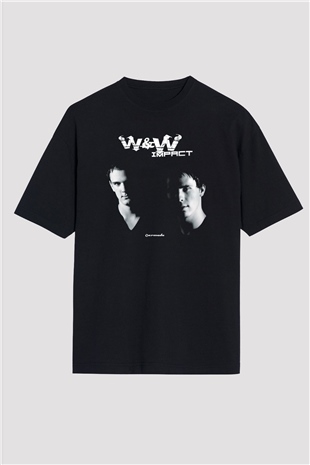 W&W Siyah Oversize Tişört Oversize T-shirt - TişörtFabrikası