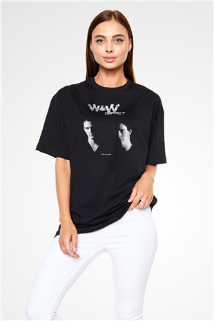 W&W Siyah Oversize Tişört Oversize T-shirt - TişörtFabrikası