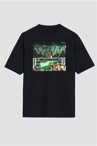 W&W Siyah Oversize Tişört Oversize T-shirt - TişörtFabrikası