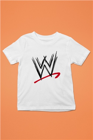 WWE Baskılı Beyaz Unisex Çocuk Tişört