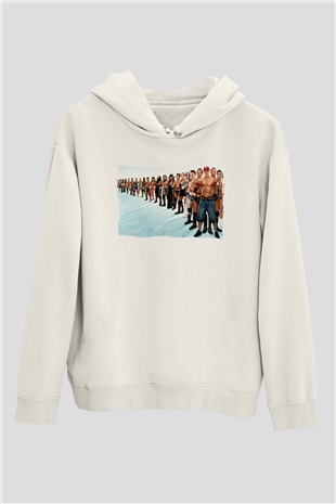 WWE Beyaz Unisex Hoodie