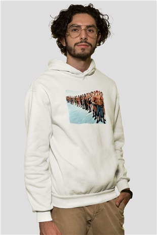 WWE Beyaz Unisex Hoodie