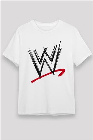 WWE Beyaz Unisex Tişört
