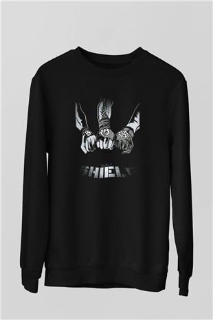 WWE Siyah Unisex Sweatshirt