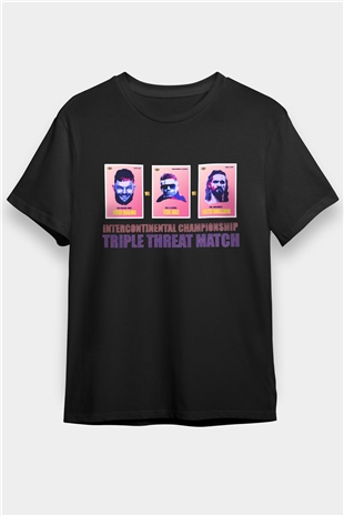 WWE Siyah Unisex Tişört