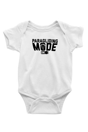 Yamaç Paraşütü Baskılı Beyaz Bebek Body - Zıbın