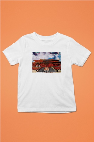 Yasak Şehir Beyaz Unisex Çocuk Tişört