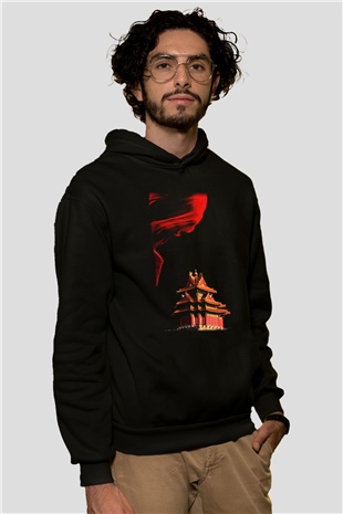 Yasak Şehir Siyah Unisex Hoodie