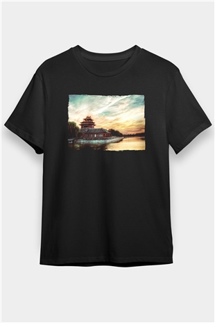 Yasak Şehir Siyah Unisex Tişört T-Shirt - TişörtFabrikası