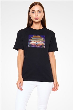 Yasak Şehir Siyah Unisex Tişört T-Shirt - TişörtFabrikası