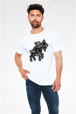 Yay Burcu Unisex Baskılı Beyaz Tişört - Tshirt