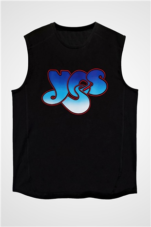 Yes Siyah Unisex Kolsuz Tişört