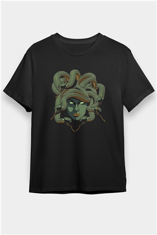 Yılan Siyah Unisex Tişört T-Shirt - TişörtFabrikası