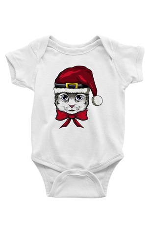 Yılbaşı Beyaz Bebek Body - Zıbın