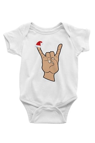 Yılbaşı Beyaz Bebek Body - Zıbın