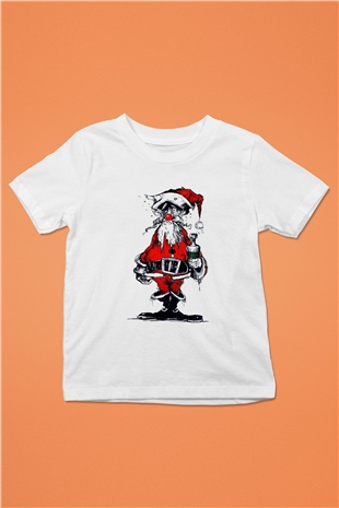Yılbaşı Beyaz Unisex Çocuk Tişört