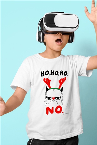 Yılbaşı Beyaz Unisex Çocuk Tişört
