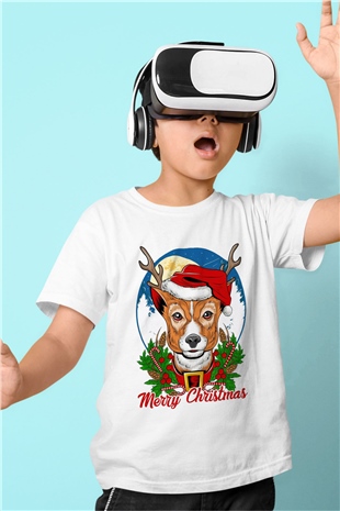 Yılbaşı Beyaz Unisex Çocuk Tişört