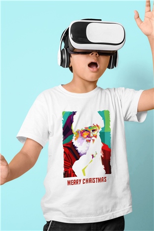 Yılbaşı Beyaz Unisex Çocuk Tişört