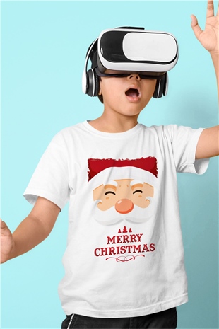 Yılbaşı Beyaz Unisex Çocuk Tişört