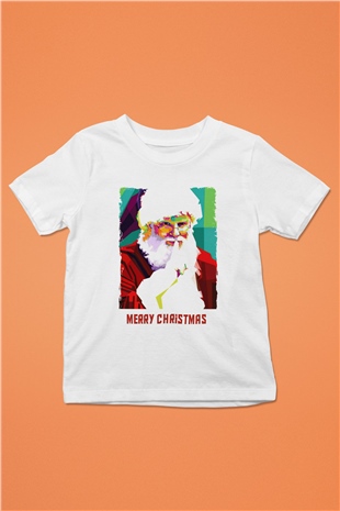 Yılbaşı Beyaz Unisex Çocuk Tişört