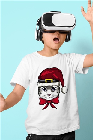 Yılbaşı Beyaz Unisex Çocuk Tişört