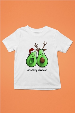 Yılbaşı Beyaz Unisex Çocuk Tişört