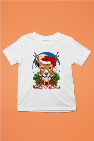 Yılbaşı Beyaz Unisex Çocuk Tişört