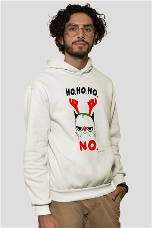Yılbaşı Beyaz Unisex Hoodie