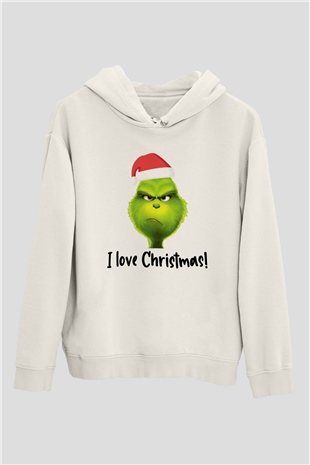 Yılbaşı Beyaz Unisex Hoodie