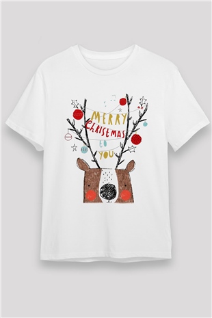 Yılbaşı Beyaz Unisex Tişört T-Shirt - TişörtFabrikası